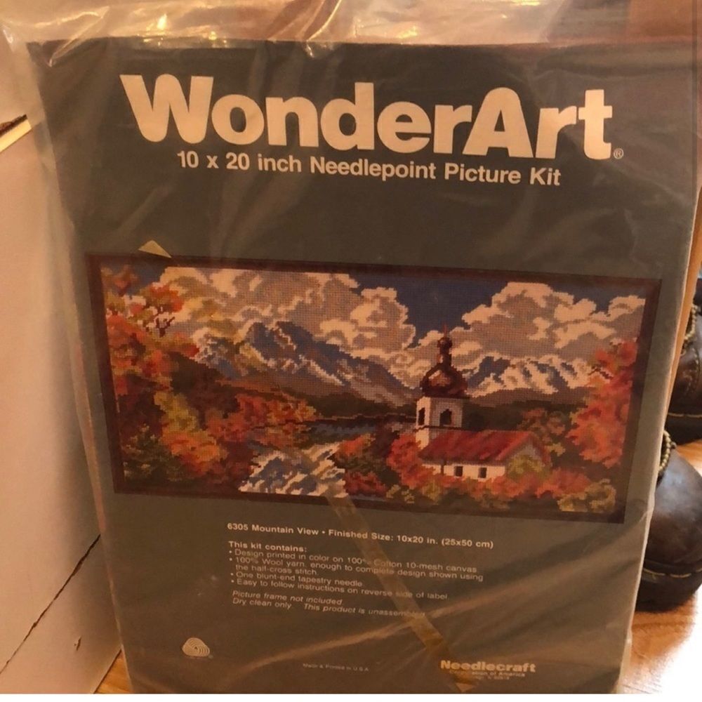 Vintage wonder art needle point kit